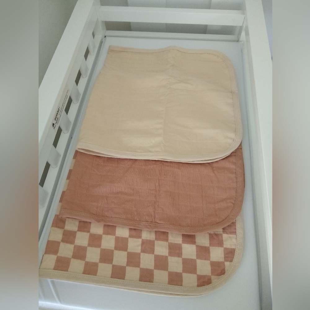 Set of Three diaper Pad Liners